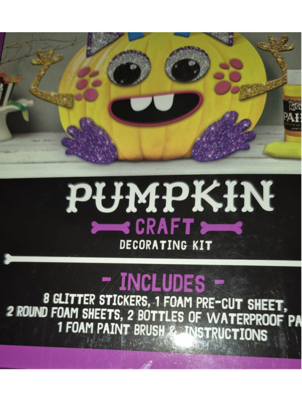 Spooky Nightz Pumpkin Craft Decorating Kit For 3+ (18 pcs.)